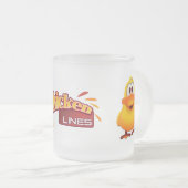 アヒルの曇らされたガラスのマグ フロストグラスマグカップ (正面右)