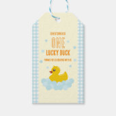 アヒルの最初の誕生日 ギフトタグ (正面)