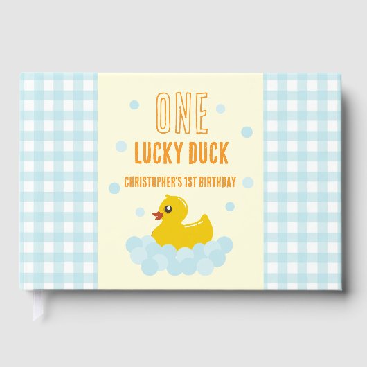 アヒルの最初の誕生日 ゲストブック (正面)