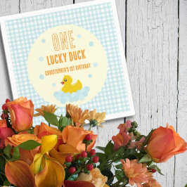 アヒルの最初の誕生日 スタンダードカクテルナプキン