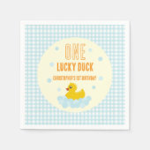 アヒルの最初の誕生日 スタンダードカクテルナプキン (正面)