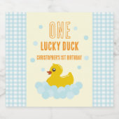 アヒルの最初の誕生日 スパークリングワインラベル (シングルラベル)