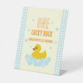 アヒルの最初の誕生日 台座サイン (正面)