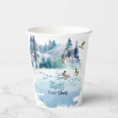 アヒルの森の自然男の子の赤ちゃんシャワー 紙コップ (正面)