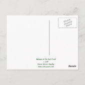 アヒルの池で秋 ポストカード (裏面)