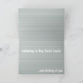 "アヒルの池の日"。 湾セントルイス挨拶C カード (内部)