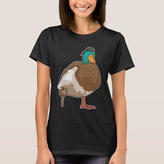 アヒルの海賊の木の足 Tシャツ (正面)