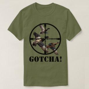 アヒルの狩りのクロスヘア Tシャツ