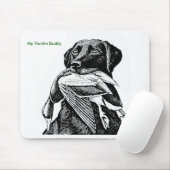 アヒルの狩りのラブラドール マウスパッド (マウス)