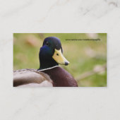 アヒルの狩りの名刺 名刺 (裏面)