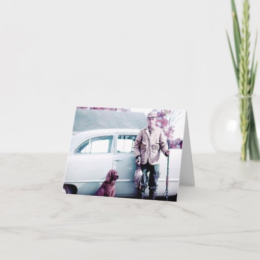 アヒルの狩りの挨拶状 カード (正面)