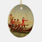 アヒルの狩り セラミックオーナメント (右)