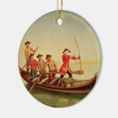 アヒルの狩り セラミックオーナメント (左)