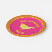 アヒルの紙皿の動物の誕生会 ペーパープレート (アングル)