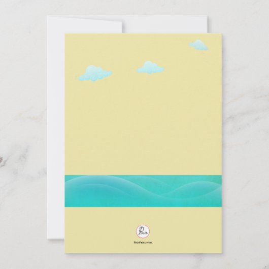 アヒルの続けてベビーシャワーの招待状 招待状 (裏面)