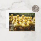アヒルの群れ ノートカード (正面/裏面インサイチュ)