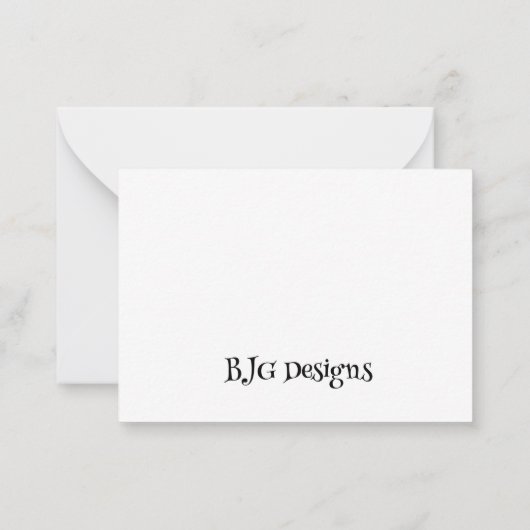 アヒルの群れ ノートカード (裏面)