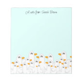 アヒルの群れ ノートパッド (正面)