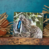 アヒルの羽 フォトプラーク (側面)