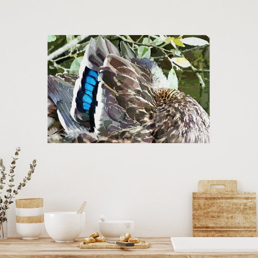 アヒルの羽 ポスター (キッチン)