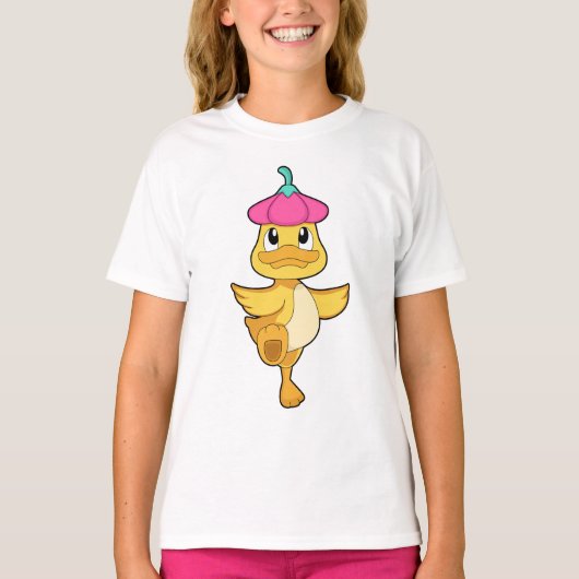 アヒルの花 Tシャツ (正面)