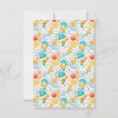 アヒルの赤ちゃんがやってくる!お招き状 招待状 (裏面)