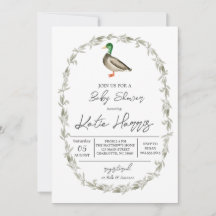 アヒルの赤ちゃんシャワーの招待状