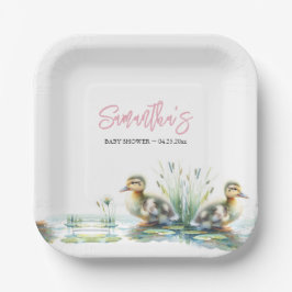 アヒルの赤ちゃんシャワー使い捨て ペーパープレート