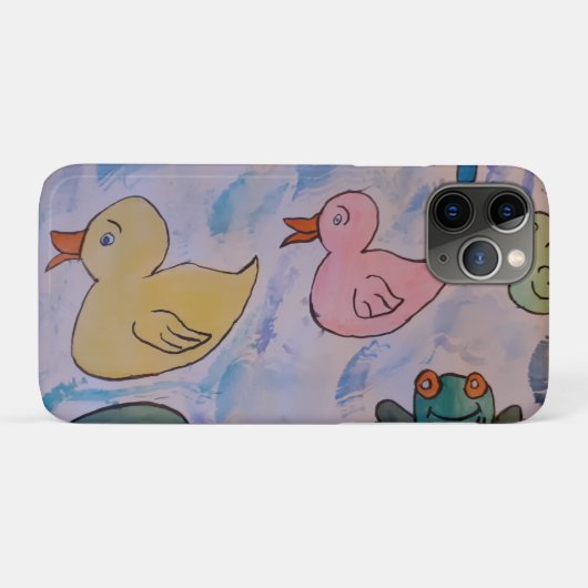 アヒルの雨粒 Case-Mate iPhoneケース (裏面(横))