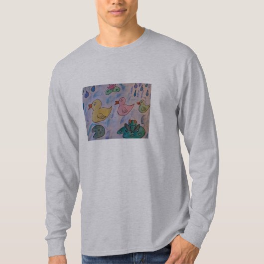 アヒルの雨粒 Tシャツ (正面)
