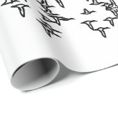 アヒルの飛行中に-アヒルの狩りの芸術 ラッピングペーパー (ロールコーナー)