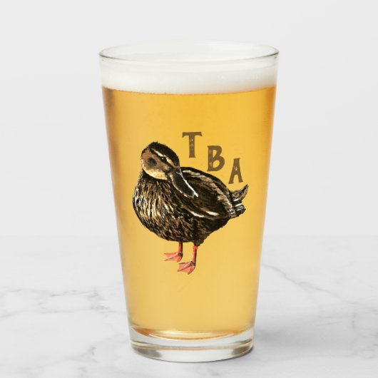 アヒルの飲みガラス タンブラーグラス (ドリンク正面)