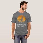 アヒルの鳥のおもしろい入浴 Tシャツ (正面フル)