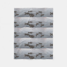 アヒルの鳥の自然の景色の空の運命の運命 フリースブランケット