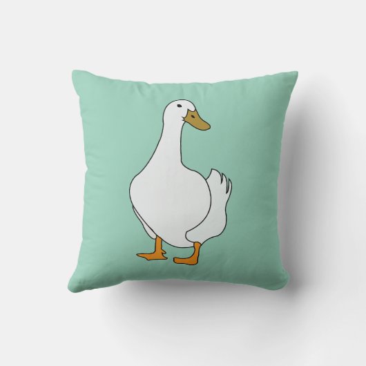 アヒルの鳥 クッション (裏面)