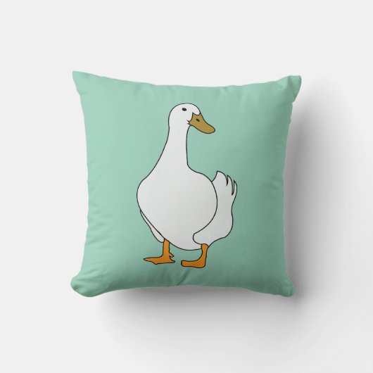 アヒルの鳥 クッション (正面)
