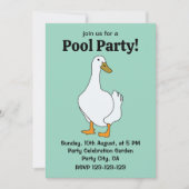 アヒルの鳥 招待状 (正面)