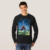 アヒルの鳴き声 ガチョウの朝のルーティン Tシャツ (正面フル)
