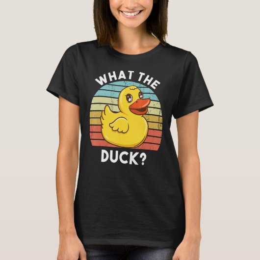 アヒルの黄色いゴムのアヒルのカック Tシャツ (正面)