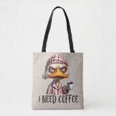 アヒルはコーヒートートバッグが必要 トートバッグ (正面)
