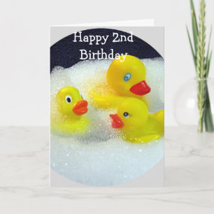 アヒルは幸せな***2歳の誕生日*** カード