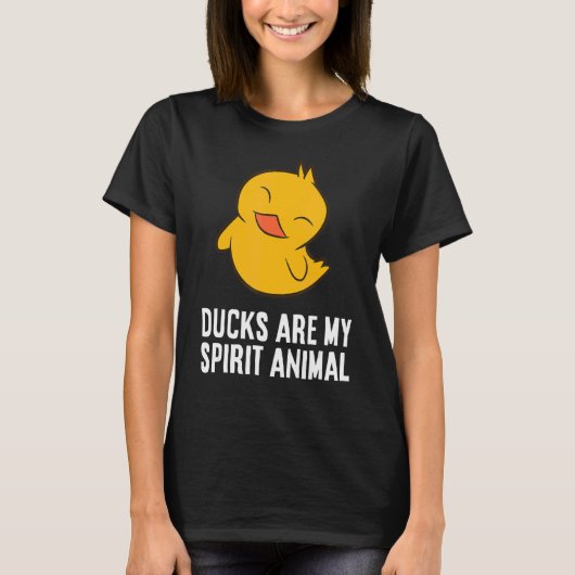 アヒルは私の霊獣アヒルだ Tシャツ (正面)
