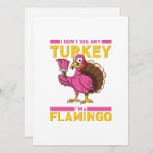 アヒルは見えない、僕はフラミンゴの感謝祭 シーズンカード (正面/裏面)