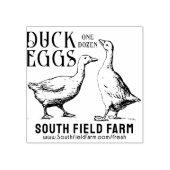 アヒルまたはガチョウの卵ファーム市場スタンプヴィンテージアヒル ラバースタンプ (インプリント)