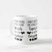 アヒルも列もない…マグ コーヒーマグカップ (正面左)