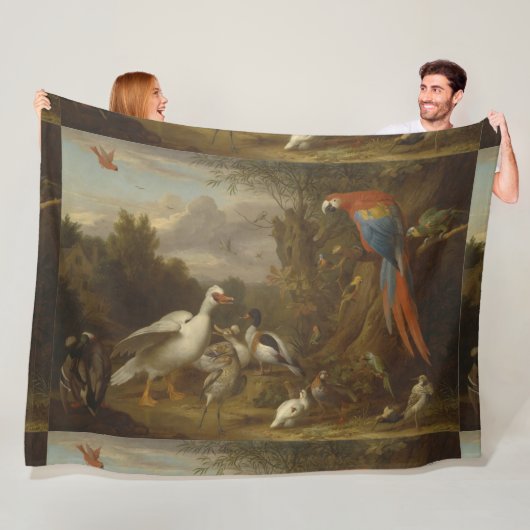 アヒルや他の鳥をランドスカで飼う フリースブランケット (インサイチュ)