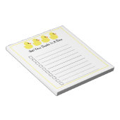 「アヒルを一列に並べる」 ノートパッド (アングル)