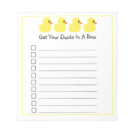 「アヒルを一列に並べる」 ノートパッド