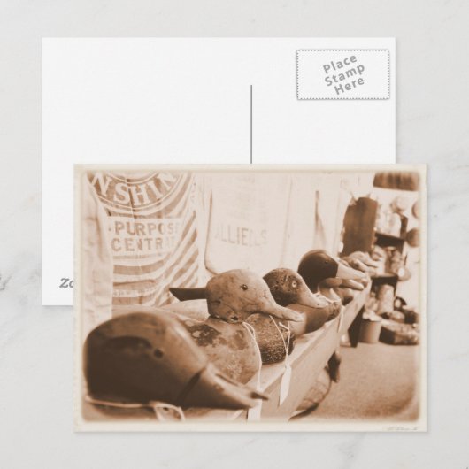 アヒルを列に並べる – はがき (正面/裏面)