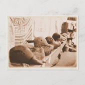 アヒルを列に並べる – はがき (正面)